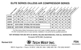 Tech West Elite Series Oilless Compressor ( NEW )