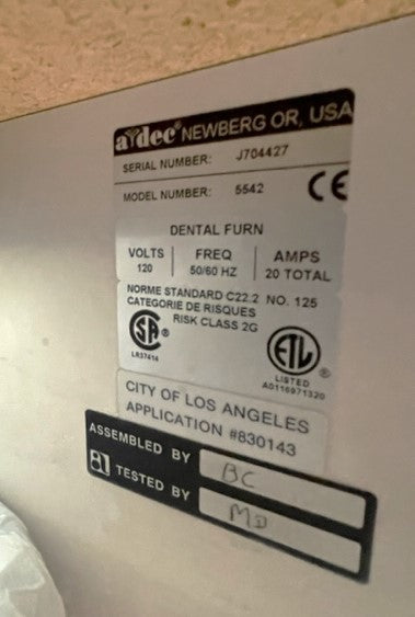 Adec Assistant Unit Adec 12'ok Cabinet with Assistant Package – Pre-Owned Dental Inc.