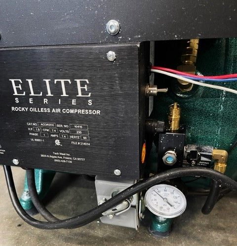 Tech West ACOR2D2 Elite Rocky Oilless Compressor – Pre-Owned Dental Inc.