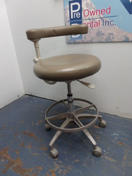 Adec 1622 Assistant Stool with Ultra Leather