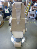 V Chair with New Taupe Upholstery