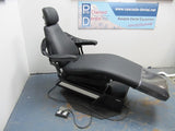 Adec 1005 Patient Chair with New Black Upholstery