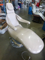 V Chair with New Taupe Upholstery