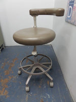 Adec 1622 Assistant Stool with Ultra Leather